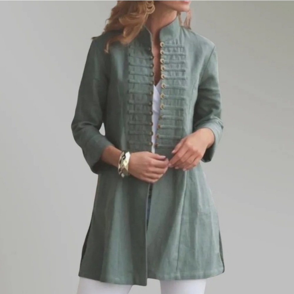 Soft Surroundings Sheffield Seargent Military Jac… - image 1